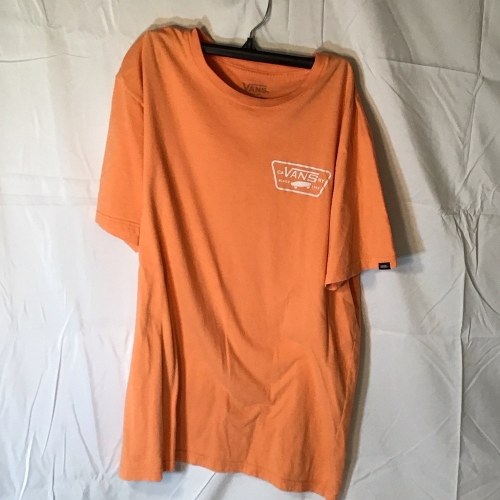 Vans Men's Orange Short Sleeve Tee